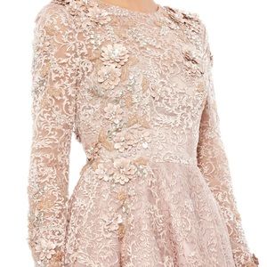 (361) like new MAC DUGGAL 3D Embroidered gown Style 11121